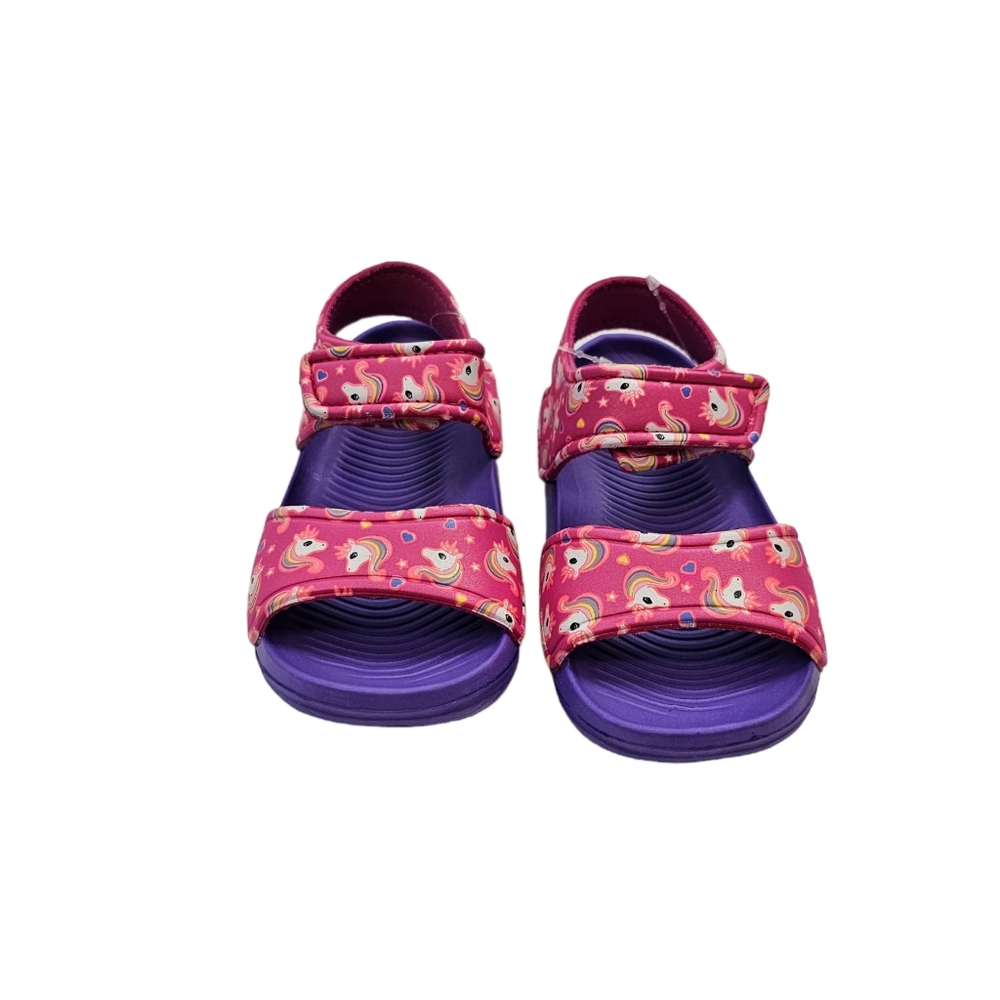 NWT, Toddler's Sandals Unicorn Purple Kid Shoes Sizes 8-11.5